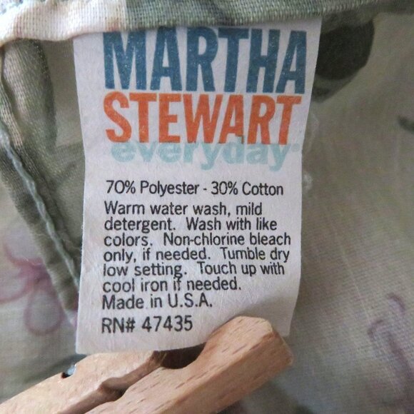 Vintage 90s Martha Stewart Floral Valance Strip Ruffle 14 x 58 Cottage Shabby - Picture 5 of 9